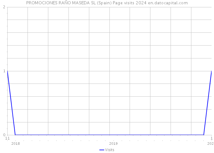 PROMOCIONES RAÑO MASEDA SL (Spain) Page visits 2024 