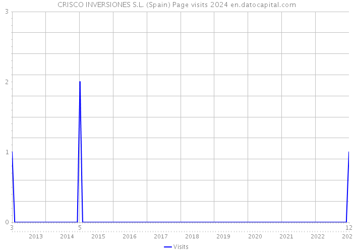 CRISCO INVERSIONES S.L. (Spain) Page visits 2024 