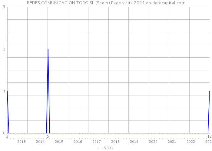 REDES COMUNICACION TORO SL (Spain) Page visits 2024 