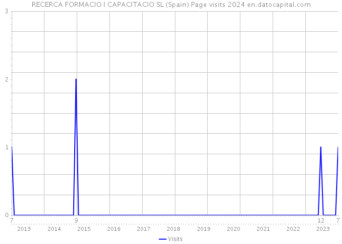RECERCA FORMACIO I CAPACITACIO SL (Spain) Page visits 2024 