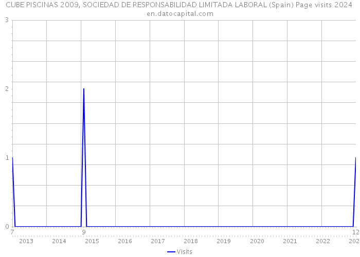 CUBE PISCINAS 2009, SOCIEDAD DE RESPONSABILIDAD LIMITADA LABORAL (Spain) Page visits 2024 
