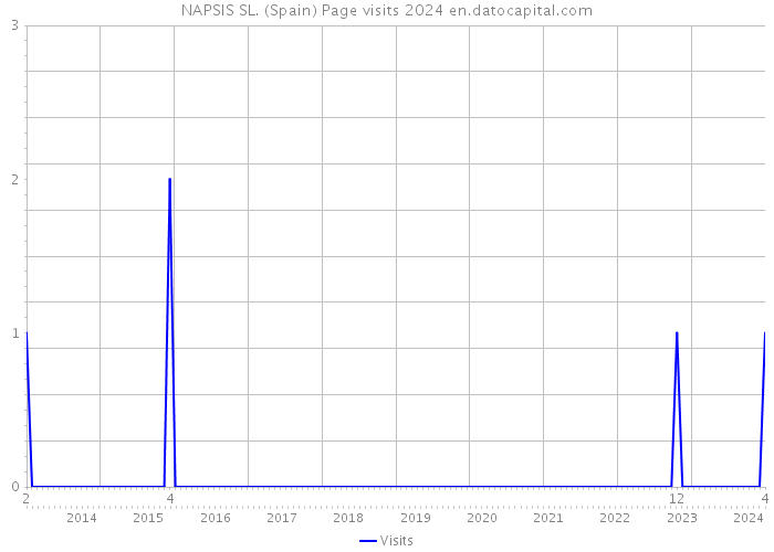 NAPSIS SL. (Spain) Page visits 2024 