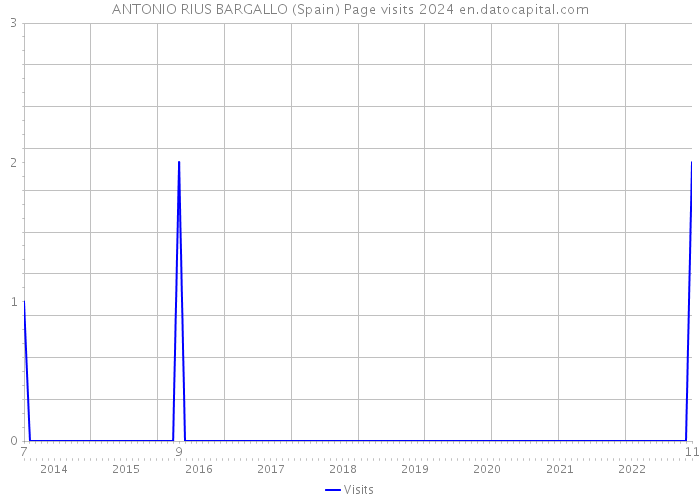 ANTONIO RIUS BARGALLO (Spain) Page visits 2024 
