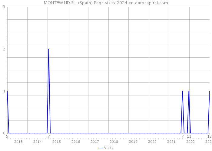 MONTEWIND SL. (Spain) Page visits 2024 