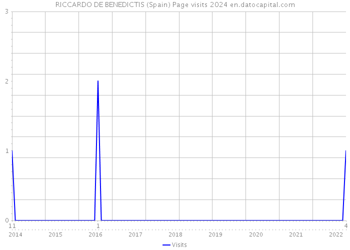 RICCARDO DE BENEDICTIS (Spain) Page visits 2024 