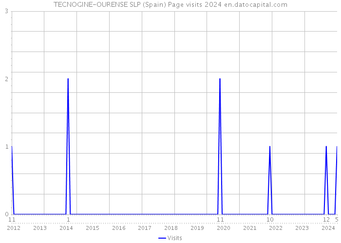 TECNOGINE-OURENSE SLP (Spain) Page visits 2024 
