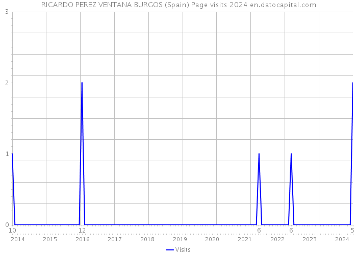 RICARDO PEREZ VENTANA BURGOS (Spain) Page visits 2024 