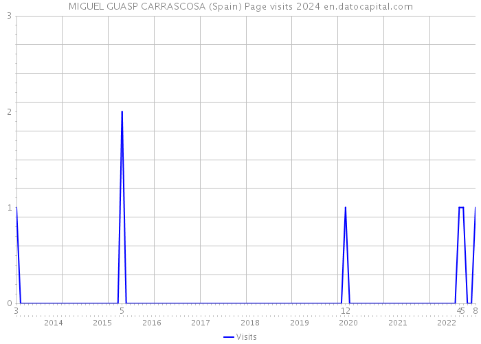 MIGUEL GUASP CARRASCOSA (Spain) Page visits 2024 