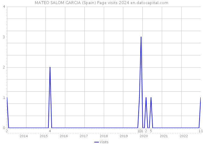 MATEO SALOM GARCIA (Spain) Page visits 2024 