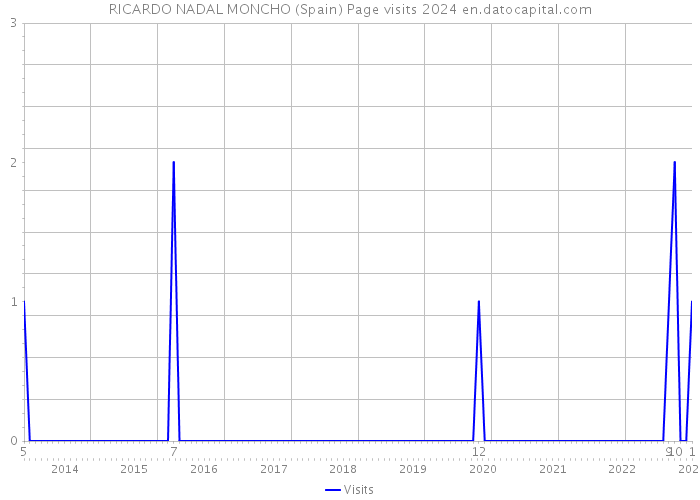 RICARDO NADAL MONCHO (Spain) Page visits 2024 