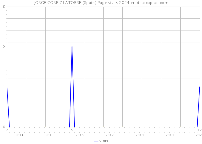 JORGE GORRIZ LATORRE (Spain) Page visits 2024 
