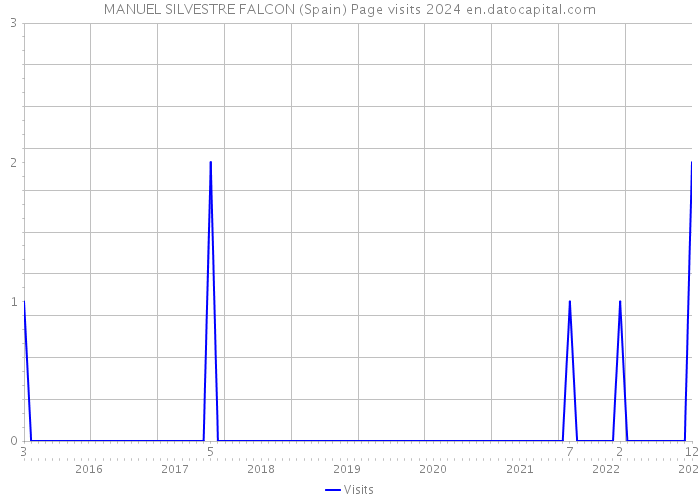 MANUEL SILVESTRE FALCON (Spain) Page visits 2024 