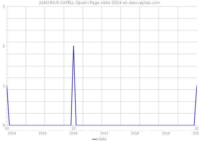 JUAN RIUS CAPELL (Spain) Page visits 2024 