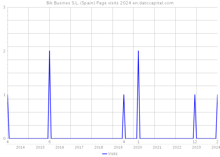Bik Busines S.L. (Spain) Page visits 2024 
