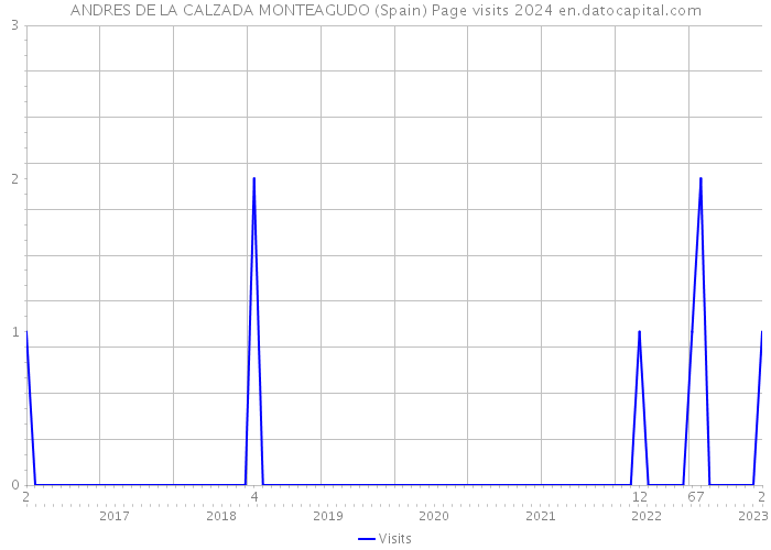 ANDRES DE LA CALZADA MONTEAGUDO (Spain) Page visits 2024 