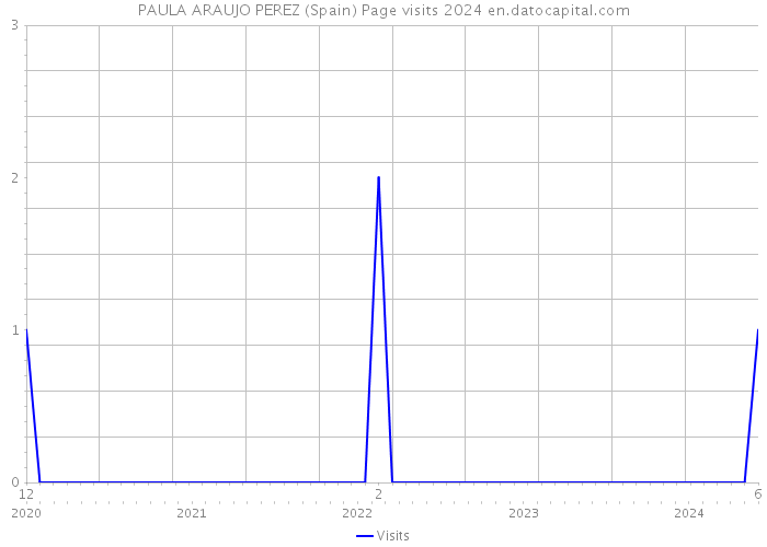 PAULA ARAUJO PEREZ (Spain) Page visits 2024 