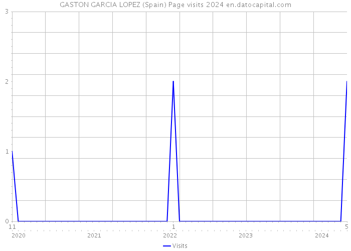 GASTON GARCIA LOPEZ (Spain) Page visits 2024 