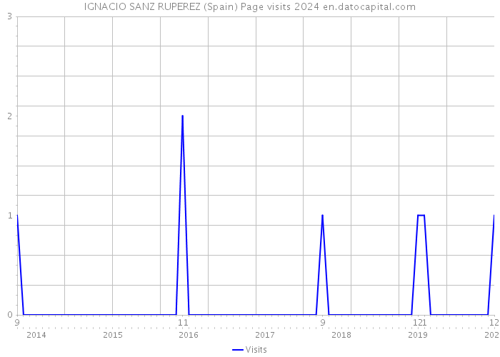 IGNACIO SANZ RUPEREZ (Spain) Page visits 2024 