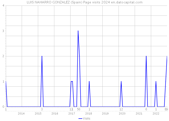 LUIS NAHARRO GONZALEZ (Spain) Page visits 2024 