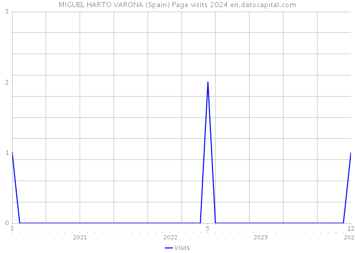 MIGUEL HARTO VARONA (Spain) Page visits 2024 