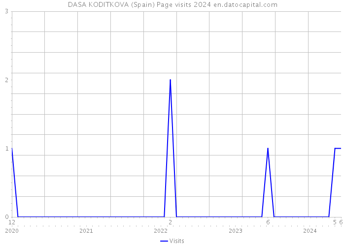 DASA KODITKOVA (Spain) Page visits 2024 