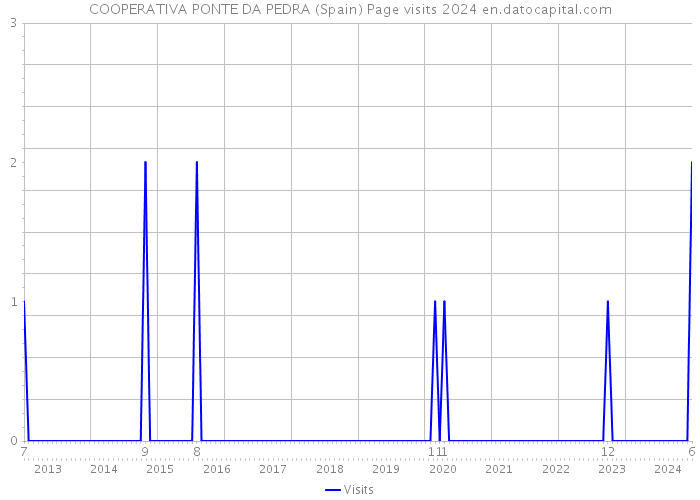 COOPERATIVA PONTE DA PEDRA (Spain) Page visits 2024 