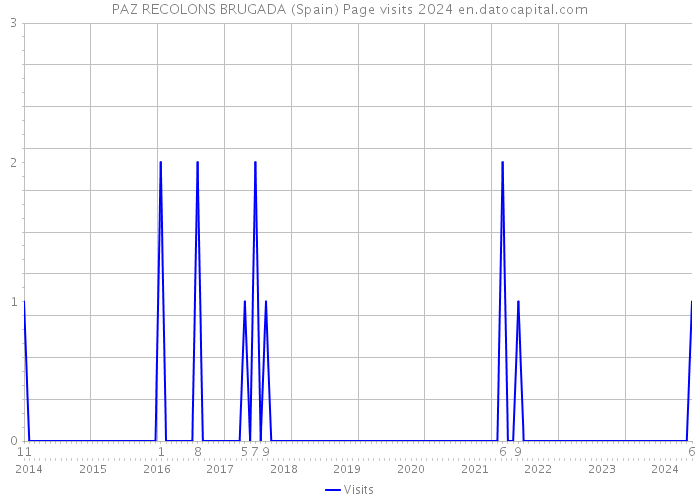 PAZ RECOLONS BRUGADA (Spain) Page visits 2024 