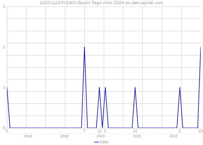 JULIO LLUCH JUAN (Spain) Page visits 2024 