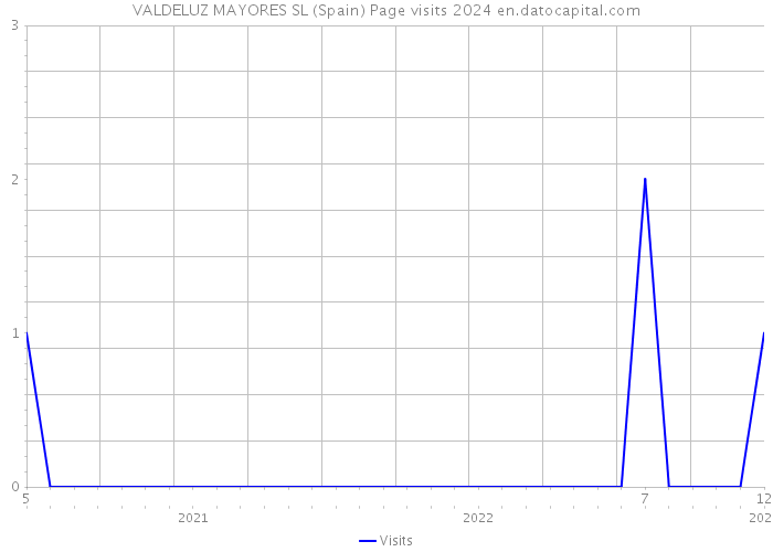 VALDELUZ MAYORES SL (Spain) Page visits 2024 