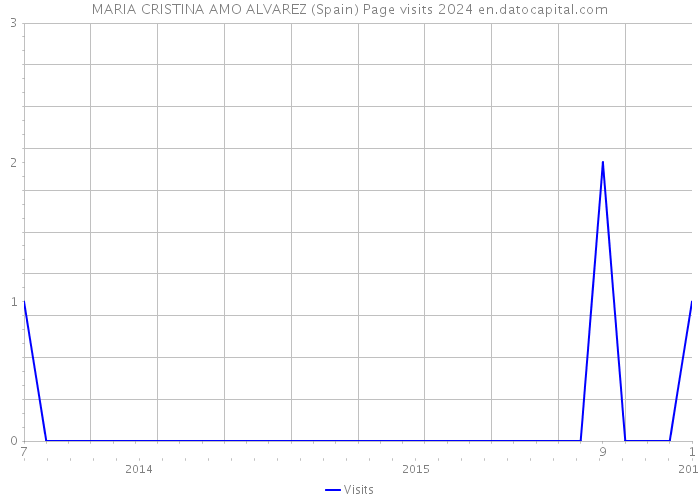 MARIA CRISTINA AMO ALVAREZ (Spain) Page visits 2024 