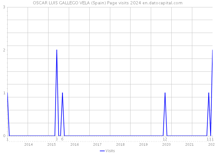 OSCAR LUIS GALLEGO VELA (Spain) Page visits 2024 