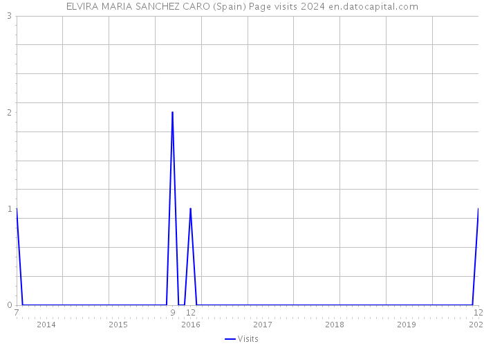 ELVIRA MARIA SANCHEZ CARO (Spain) Page visits 2024 