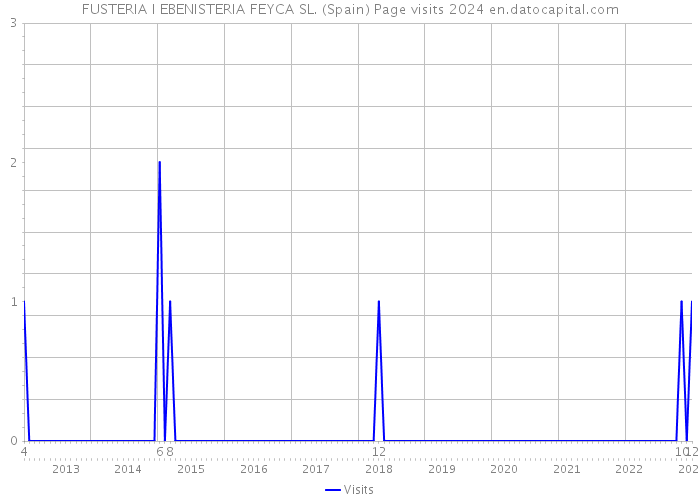 FUSTERIA I EBENISTERIA FEYCA SL. (Spain) Page visits 2024 