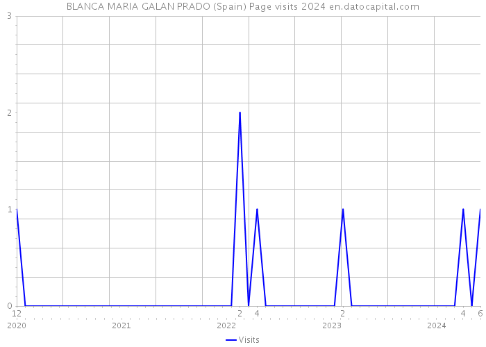 BLANCA MARIA GALAN PRADO (Spain) Page visits 2024 