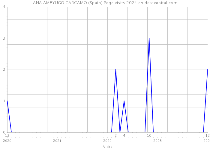 ANA AMEYUGO CARCAMO (Spain) Page visits 2024 