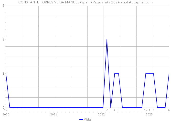 CONSTANTE TORRES VEIGA MANUEL (Spain) Page visits 2024 