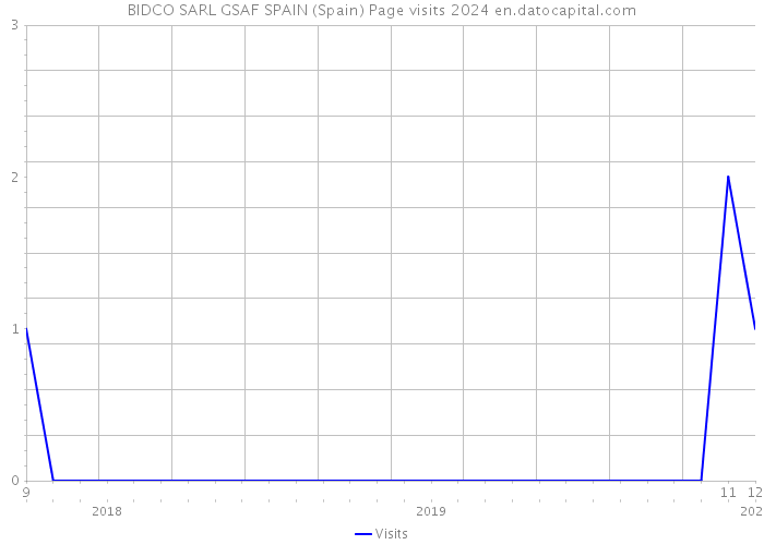 BIDCO SARL GSAF SPAIN (Spain) Page visits 2024 