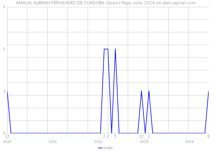 AMALIA ALEMAN FERNANDEZ DE CORDOBA (Spain) Page visits 2024 