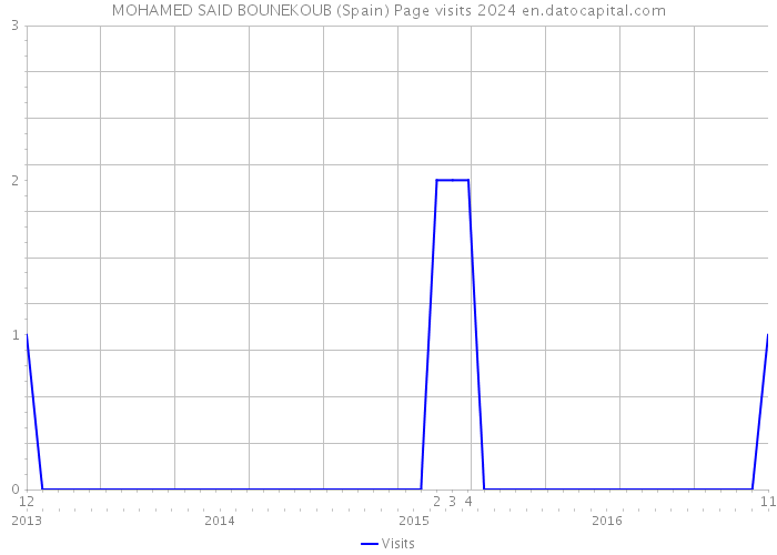 MOHAMED SAID BOUNEKOUB (Spain) Page visits 2024 