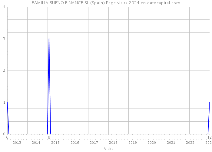 FAMILIA BUENO FINANCE SL (Spain) Page visits 2024 