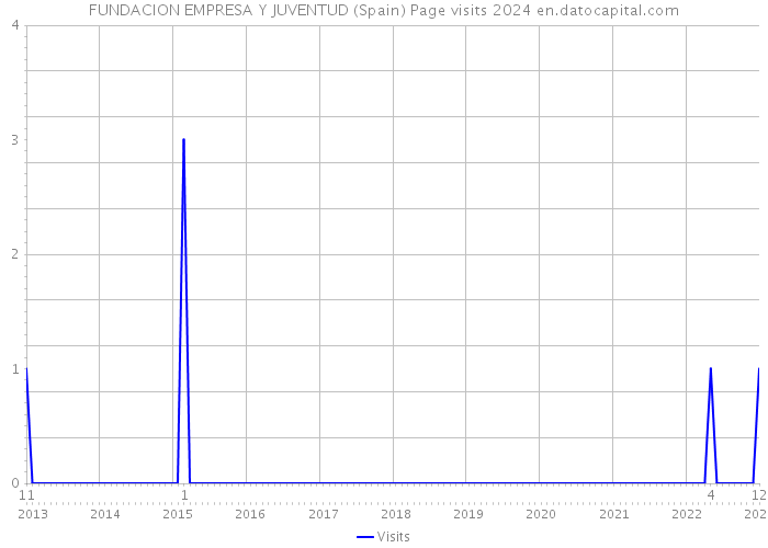 FUNDACION EMPRESA Y JUVENTUD (Spain) Page visits 2024 