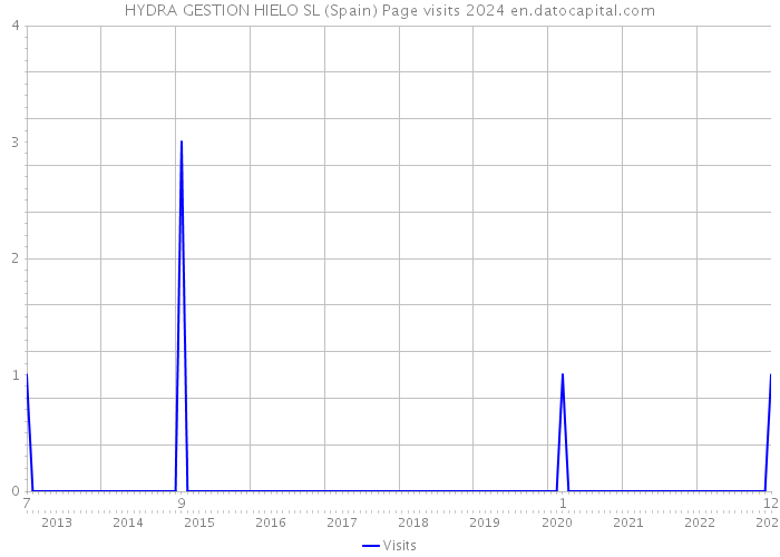 HYDRA GESTION HIELO SL (Spain) Page visits 2024 