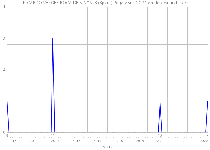 RICARDO VERGES ROCA DE VINYALS (Spain) Page visits 2024 