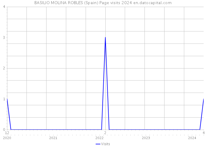 BASILIO MOLINA ROBLES (Spain) Page visits 2024 