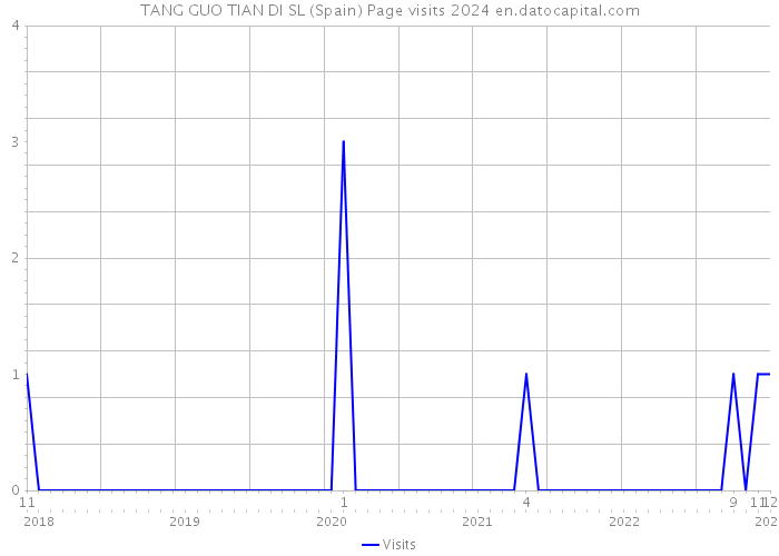 TANG GUO TIAN DI SL (Spain) Page visits 2024 