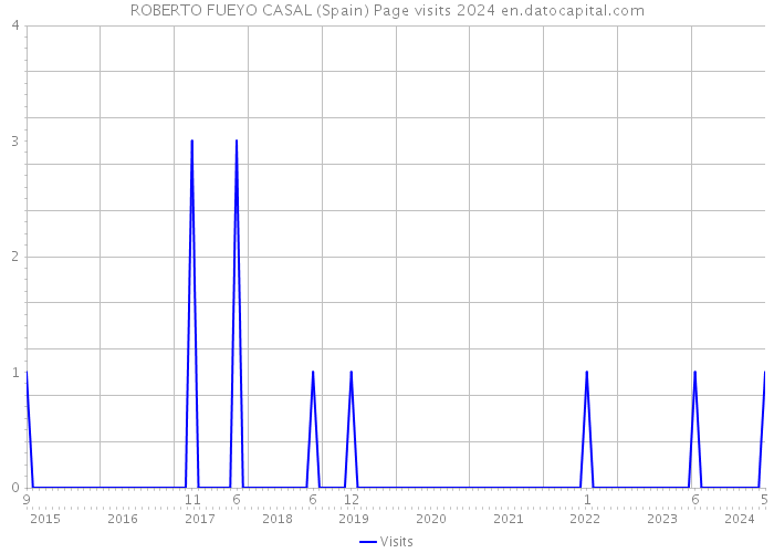 ROBERTO FUEYO CASAL (Spain) Page visits 2024 