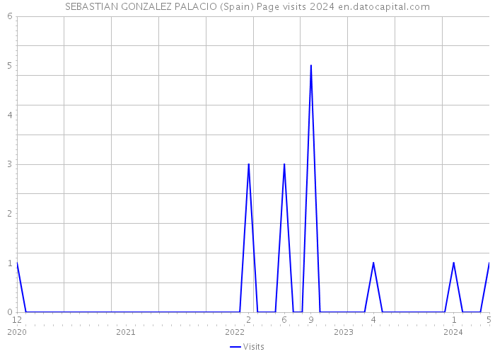 SEBASTIAN GONZALEZ PALACIO (Spain) Page visits 2024 