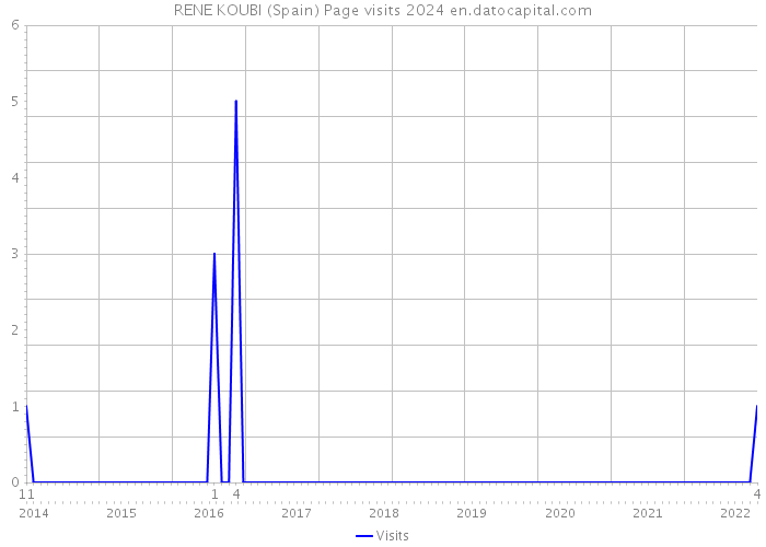 RENE KOUBI (Spain) Page visits 2024 