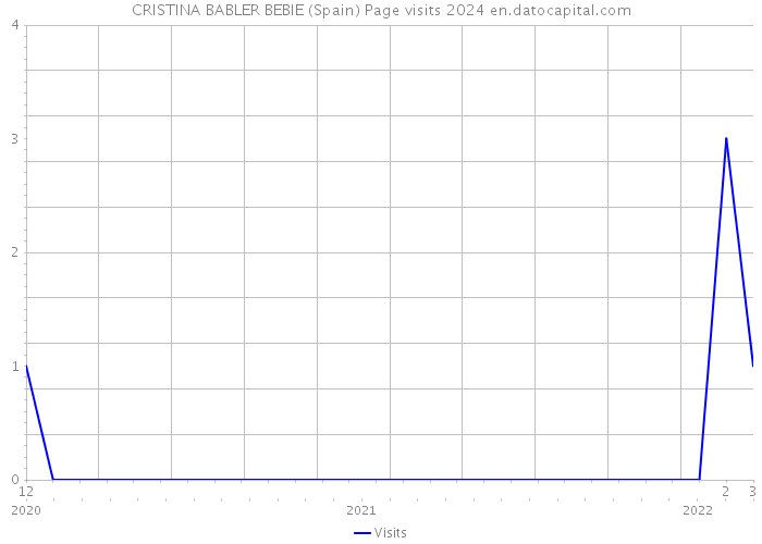 CRISTINA BABLER BEBIE (Spain) Page visits 2024 