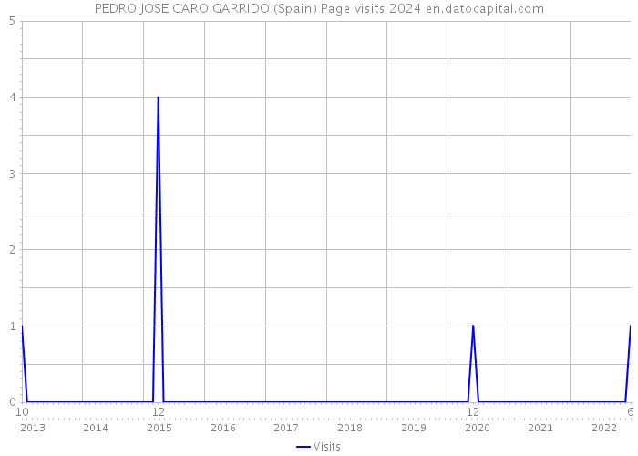 PEDRO JOSE CARO GARRIDO (Spain) Page visits 2024 